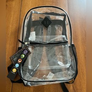 Clear standard size NWT backpack